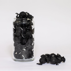 Bulk, Chokoladekugler SORT, fløde/lakridscreme 4 kg