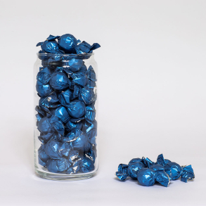 Bulk, Chokoladekugler BLÅ, Lys/Cookie cream 4kg