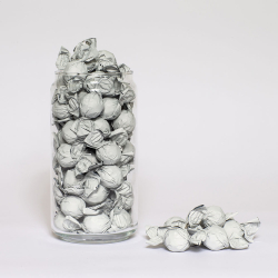 Bulk, Chokoladekugler HVID, m&oslash;rk/kokoscreme 4kg