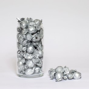 Bulk, Chokoladekugler SØLV, mørk/pebermynte 4 kg