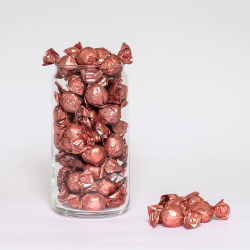 Bulk, Chokoladekugler ROSA, fl&oslash;de/ karamel 4kg