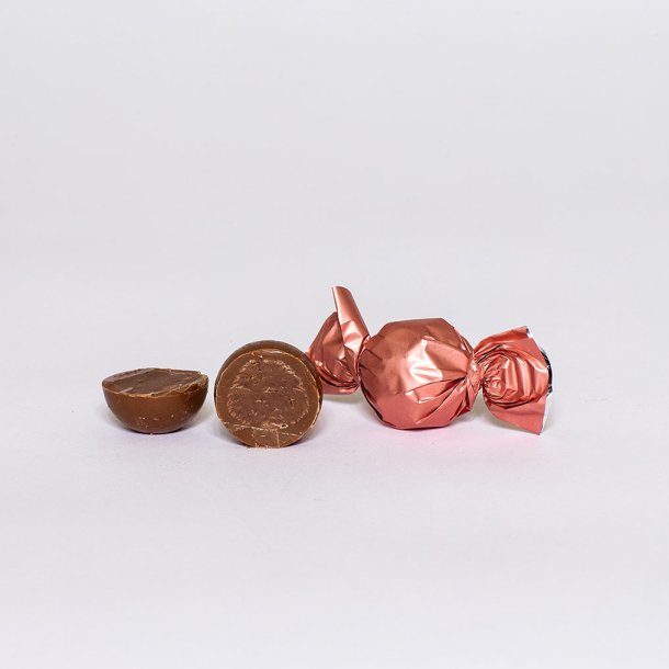 Luksus chokoladekugler rosa m/flde & crunchy karamelcreme