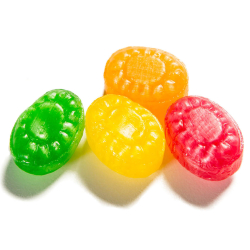 Twistede bolcher m/ frugtblanding 3 tryk