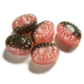 Twistede bolcher m/ pulverfyldt hindbær 1 tryk