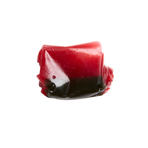 Twistede karameller m/ hindbær/lakrids 1 tryk