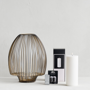 Uyuni Stringle Lanterne m/lys - inkl. Batterier og remote