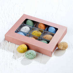 Chokolade&aelig;ske m/ Nougatfugle&aelig;g 108g