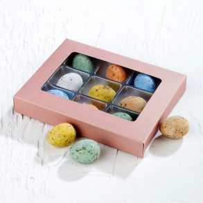 Chokolade&aelig;ske m/ Nougatfugle&aelig;g 108g