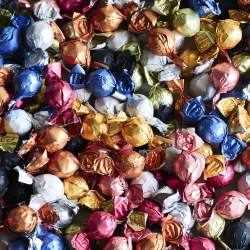 Plastikflaske m/luksus chokoladekuglemix 480g