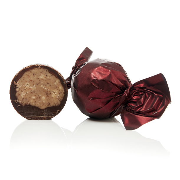 Bulk, Chokoladekugler BORDEAUX, m&oslash;rk/ kaffe 1kg