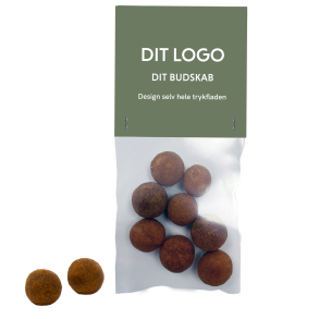 Cellofanpose, danske drag�rede lakridskugler 55g