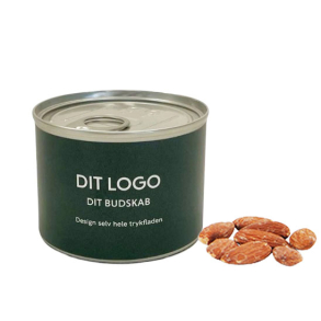 Dåse med økologiske saltede mandler 100g Regenerative Organic Certified (ROC)