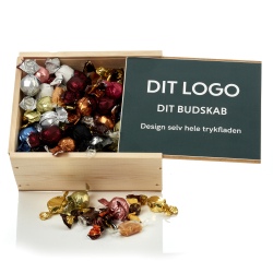 Tr&aelig;kasse skydel&aring;g m/hyggemix 850g