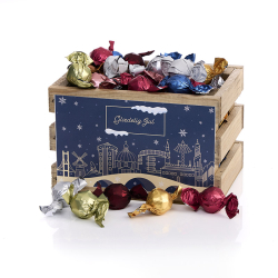 Tr�kasse S -   Luksus chokoladekuglemix 950g - Christmas Wonderland
