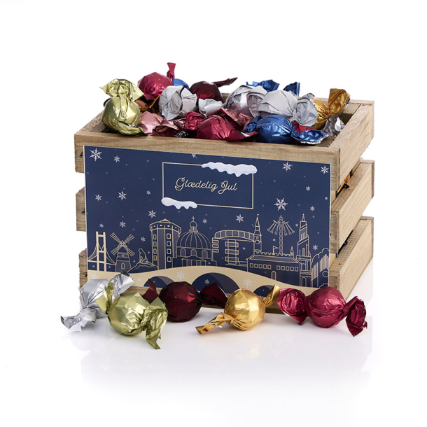 Tr�kasse S -   Luksus chokoladekuglemix 950g - Christmas Wonderland
