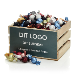 Tr&aelig;kasse lys M luksus chokoladekuglemix 2400g