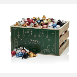 Trkasse L - Luksus chokoladekuglemix 4200g - Christmas Wonderland
