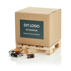 1/2 Palle &aelig;ske 150x130x130mm m/karamelmix 1000g