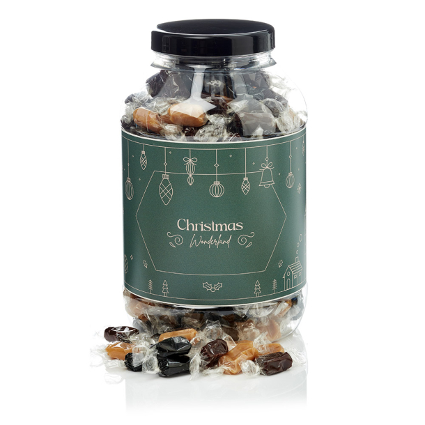 Plastb&oslash;tte 4000ml -  Karamelmix 2000g - Christmas Wonderland