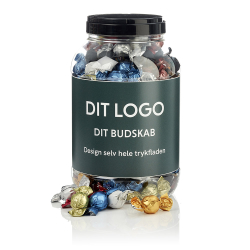 Plastb&oslash;tte 6000ml m/luksus chokoladekuglemix 2850g