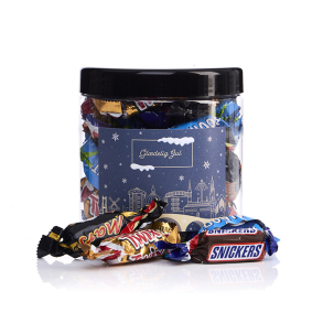 Plastb�tte 750ml -  Miniaturemix 275g - Christmas Wonderland