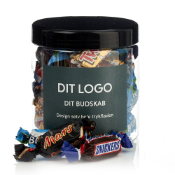 Plastb&oslash;tte 750ml m/miniaturemix 275g