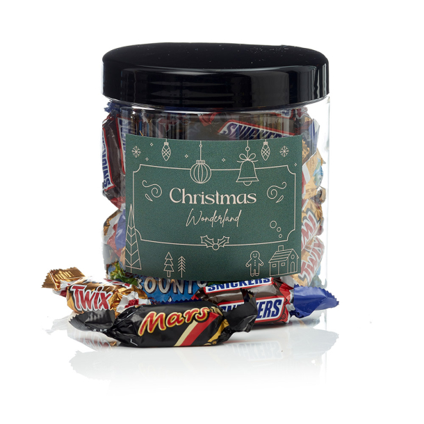 Plastb&oslash;tte 750ml -  Miniaturemix 275g - Christmas Wonderland