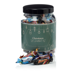 Plastb&oslash;tte 1500ml -  Miniaturemix 570g - Christmas Wonderland