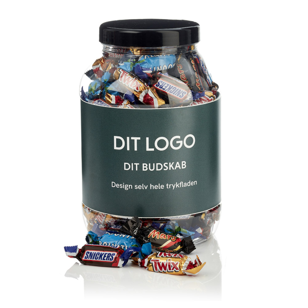 Plastb&oslash;tte 3000ml m/miniaturemix 1130g