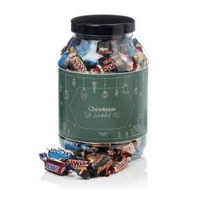 Plastbøtte 3000ml -  Miniaturemix 1130g - Christmas Wonderland