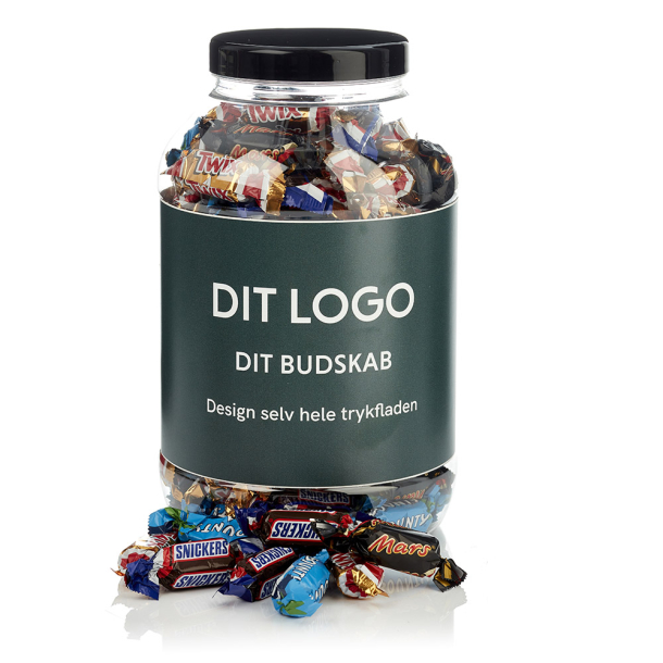 Plastb&oslash;tte 4000ml m/miniaturemix 1500g