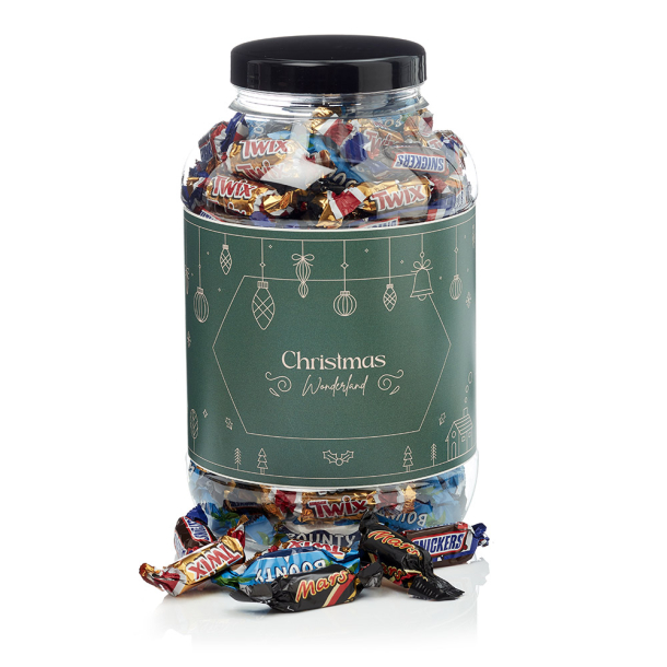 Plastb&oslash;tte 4000ml -  Miniaturemix 1500g - Christmas Wonderland