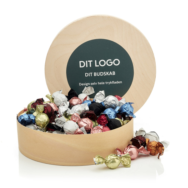 Tr&aelig;finer &aelig;ske L m/luksus chokoladekuglemix 1100g