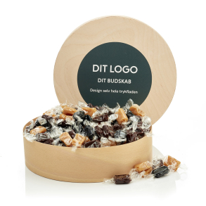 Træfiner æske L m/karamelmix 1000g