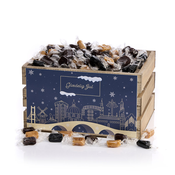Tr�kasse M - Karamelmix 2500g - Christmas Wonderland