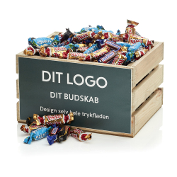 Tr&aelig;kasse lys M med miniaturemix 2300g