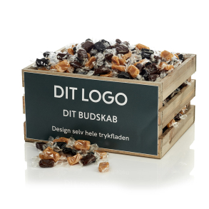 Tr&aelig;kasse lys L med karamelmix 4200g