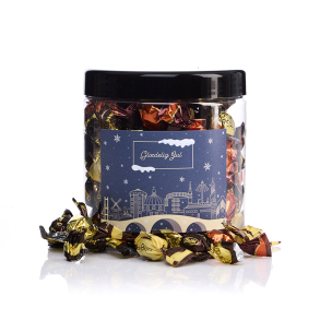 Plastb�tte 750ml -  Sm�kuglemix 180g - Christmas Wonderland