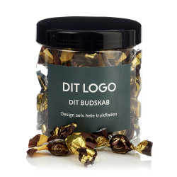 Plastb&oslash;tte 750ml.  m/sm&aring;kuglemix 180g.