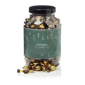 Plastbøtte 3000ml -  Småkuglemix 750g - Christmas Wonderland