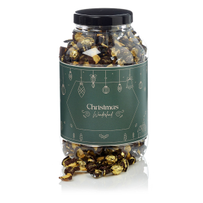 Plastbøtte 4000ml -  Småkuglemix 1000g - Christmas Wonderland