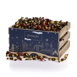 Tr�kasse L - Sm�kuglemix 2000g - Christmas Wonderland