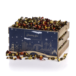 Tr�kasse L - Sm�kuglemix 2000g - Christmas Wonderland