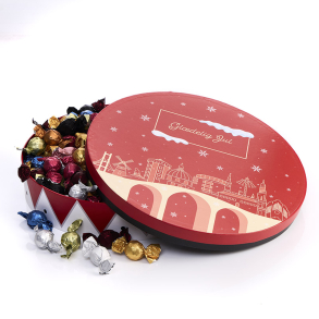 Hatte�ske L - r�d - Luksus chokoladekuglemix 2300g - Gl�delig Jul
