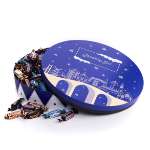 Hatte�ske L - bl� - Miniaturemix 2100g - Christmas Wonderland