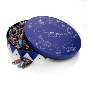 Hatte�ske L - bl� - Miniaturemix 2100g - Christmas Wonderland