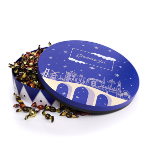 Hatte�ske L - bl� - Sm�kuglemix 1000g - Christmas Wonderland