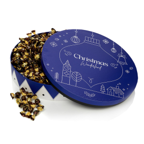 Hatte�ske L - bl� - Sm�kuglemix 1000g - Christmas Wonderland