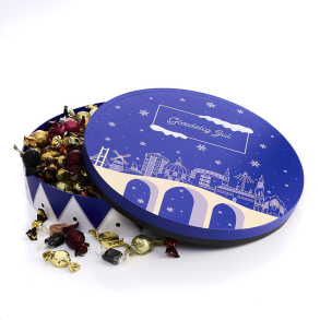 Hatte�ske L - bl� m/hyggemix 1750g - Gl�delig Jul