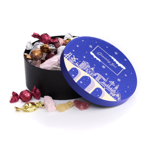Hatte&aelig;ske S - bl&aring; m/julemix 500g - Gl&aelig;delig Jul